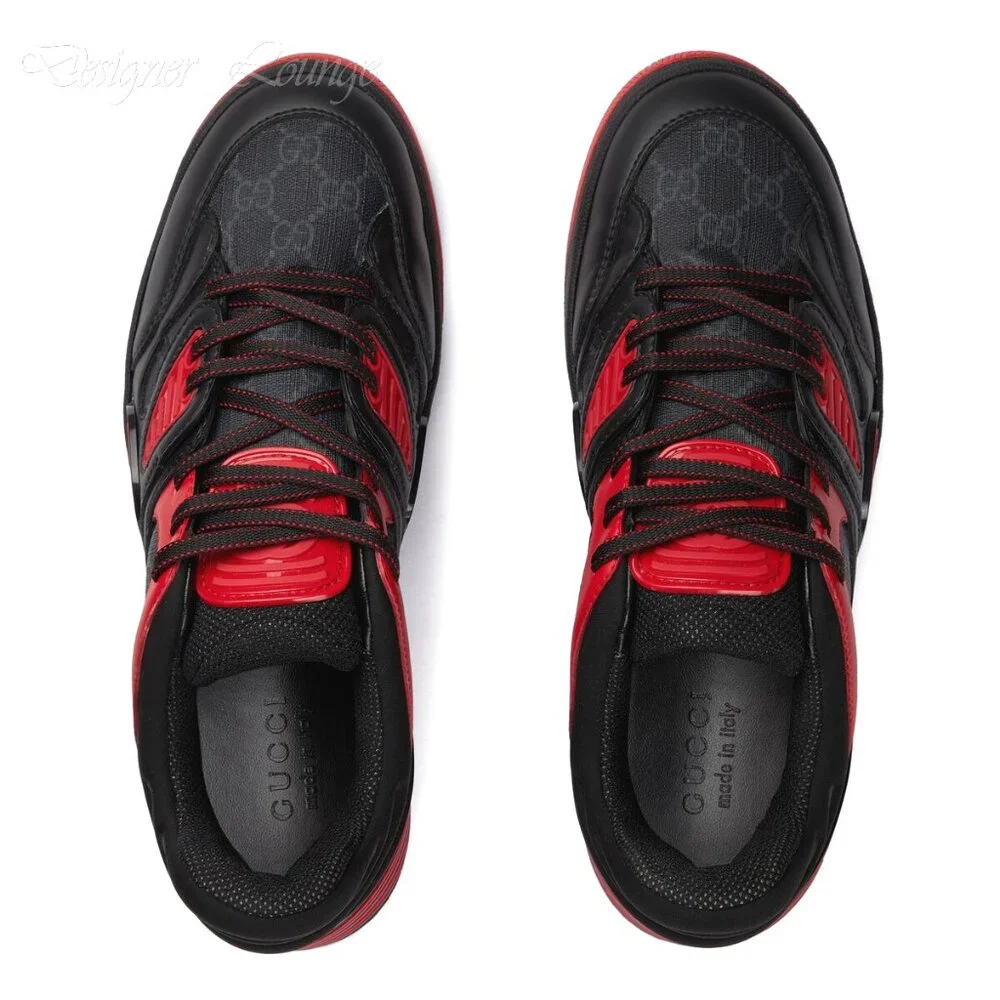 NEW GUCCI Demetra GG Supreme Canvas Basket Low Top Sneakers G 8.5 / US 9